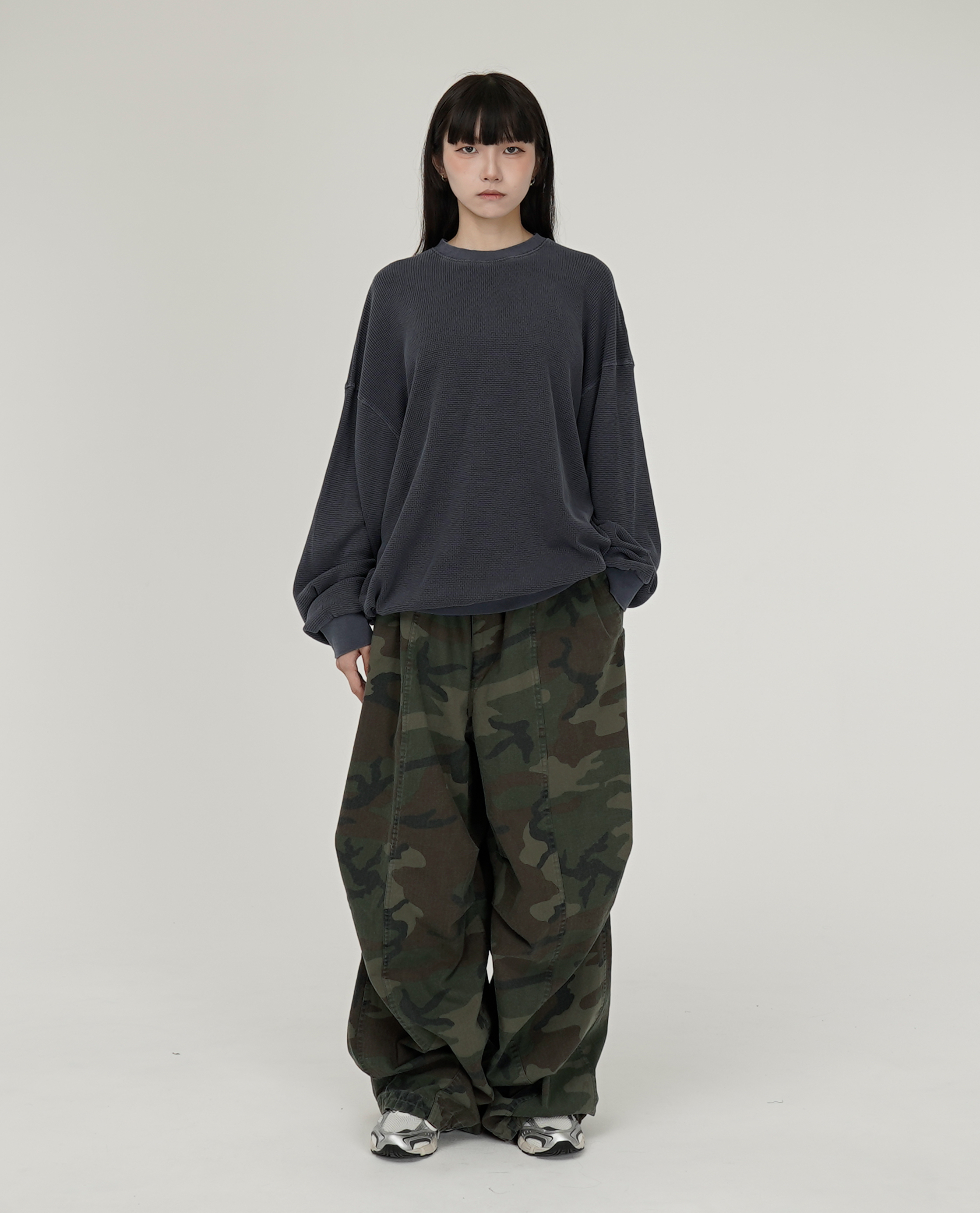 內綁繩水洗抗撕裂迷彩褲