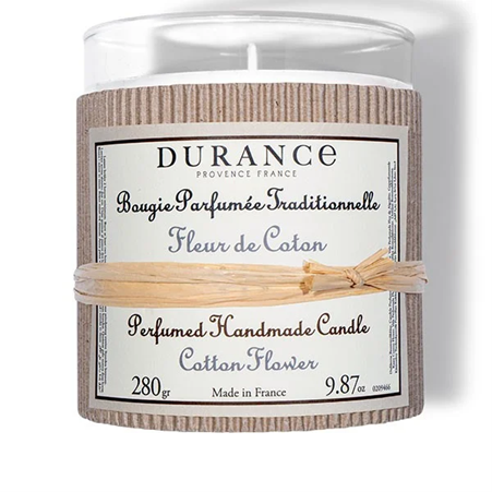1DU1102-001 DURANCE 手工精油蠟燭280g 棉花田 #046248 (D-EU-E)