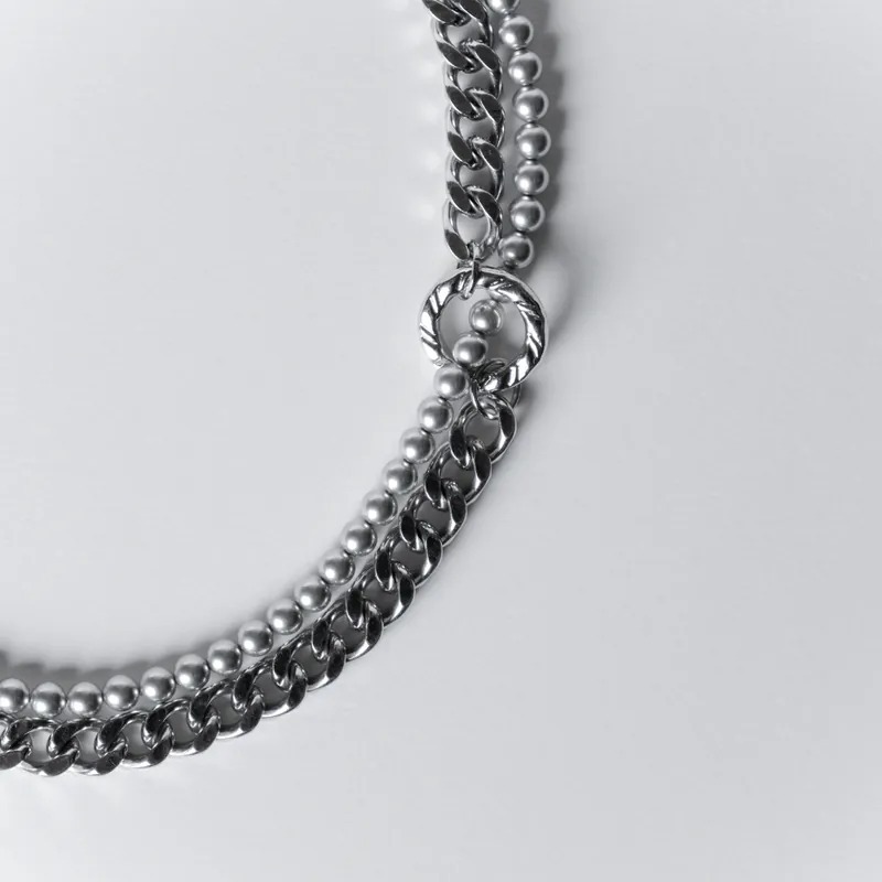 Liam Conner 雙層交錯古巴項鍊