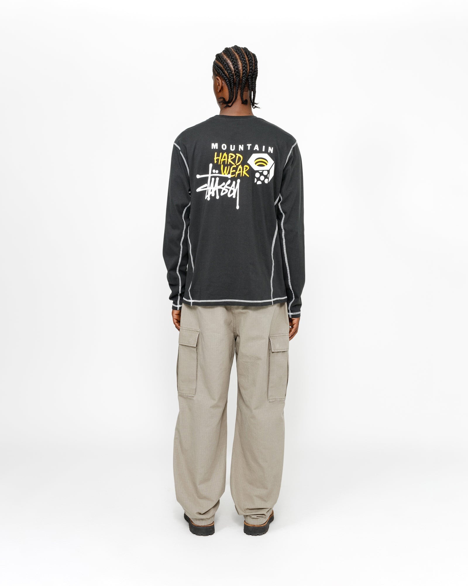 STÜSSY Mountain Hardwear Long Sleeve T-Shirt Black