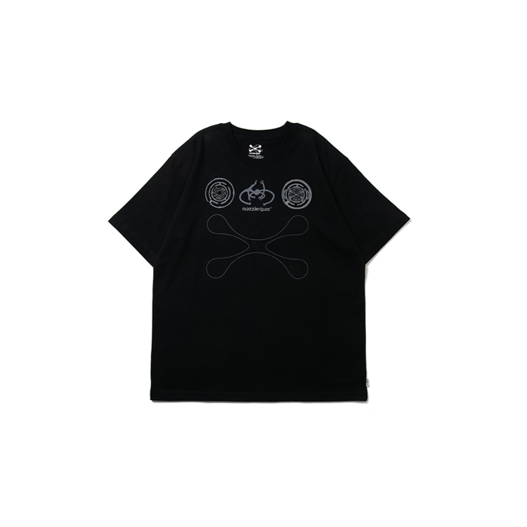 NOZZLE QUIZ Python P. S/S Tee - 黑