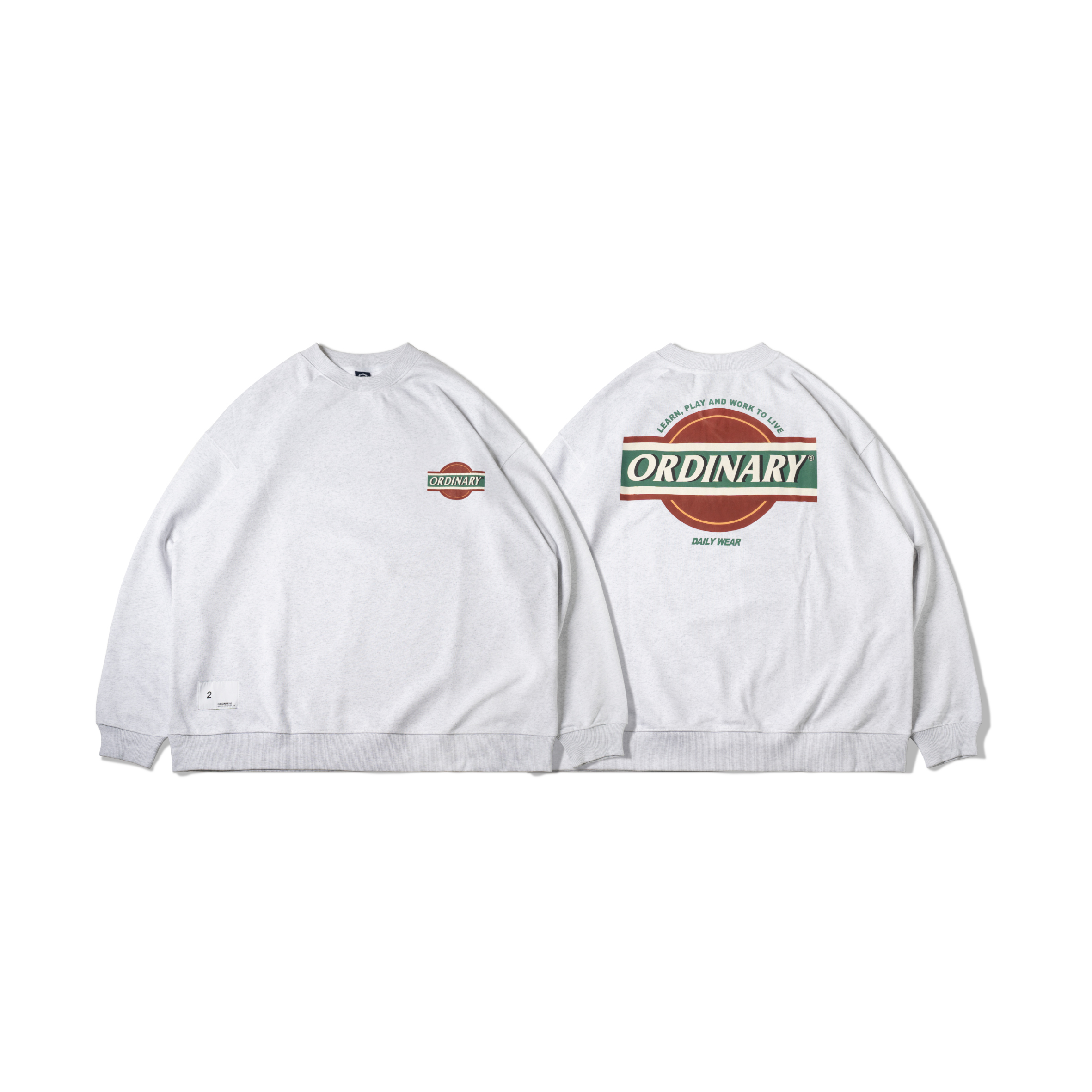 ORDINARY 復古老式招牌大學TEE