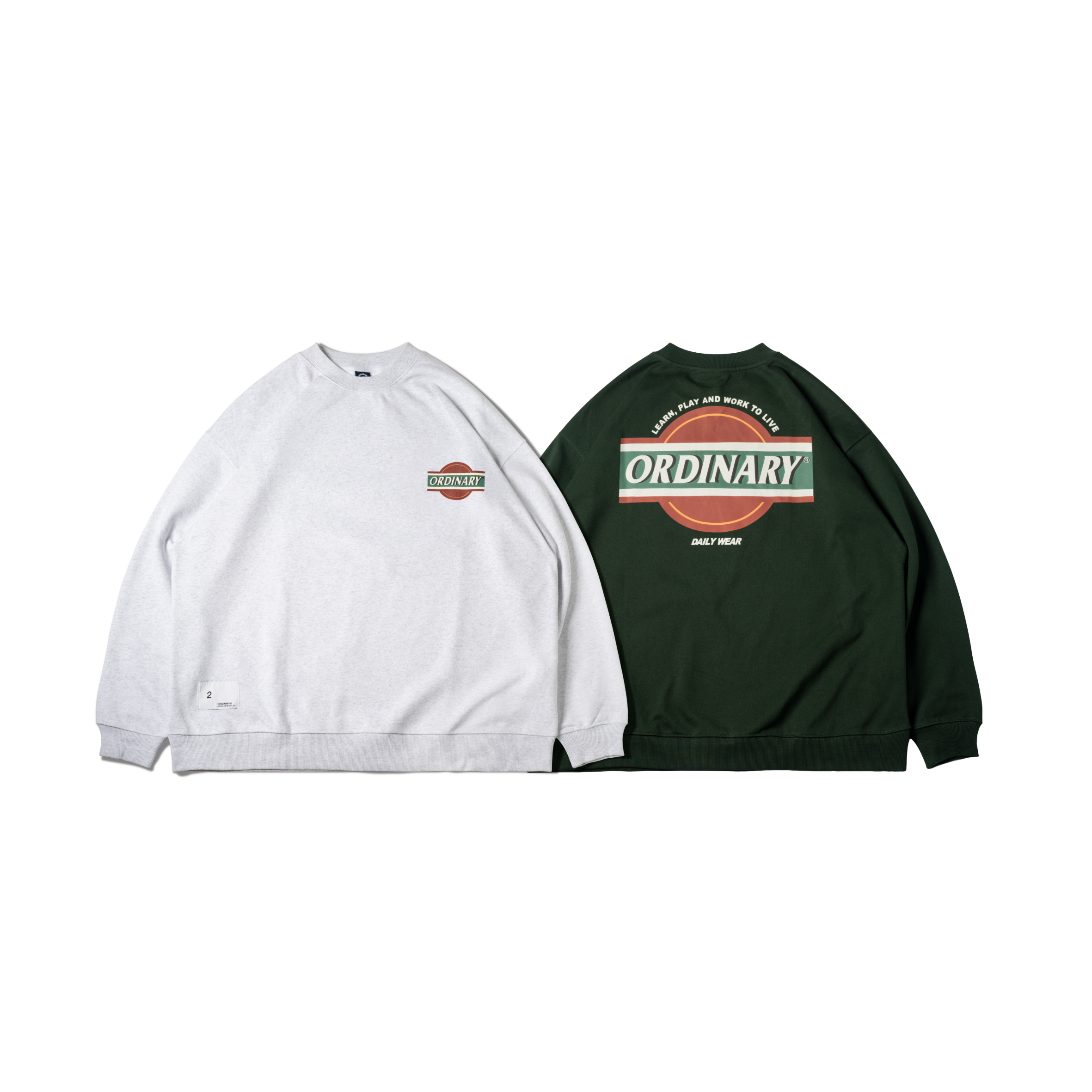 ORDINARY 復古老式招牌大學TEE