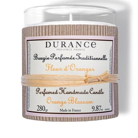 1DU1102-005 DURANCE 手工精油蠟燭280g 橙花  #046228 (D-EU-E)