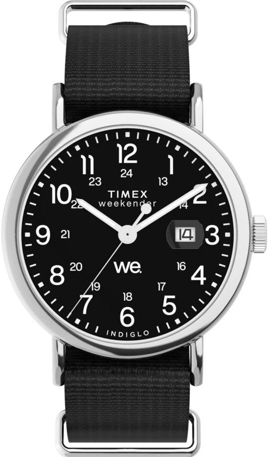 萬年鐘錶 - TIMEX 天美時   Weekender  簡約帆布錶帶冷光功能休閒男錶  TW2W86100  錶徑40MM