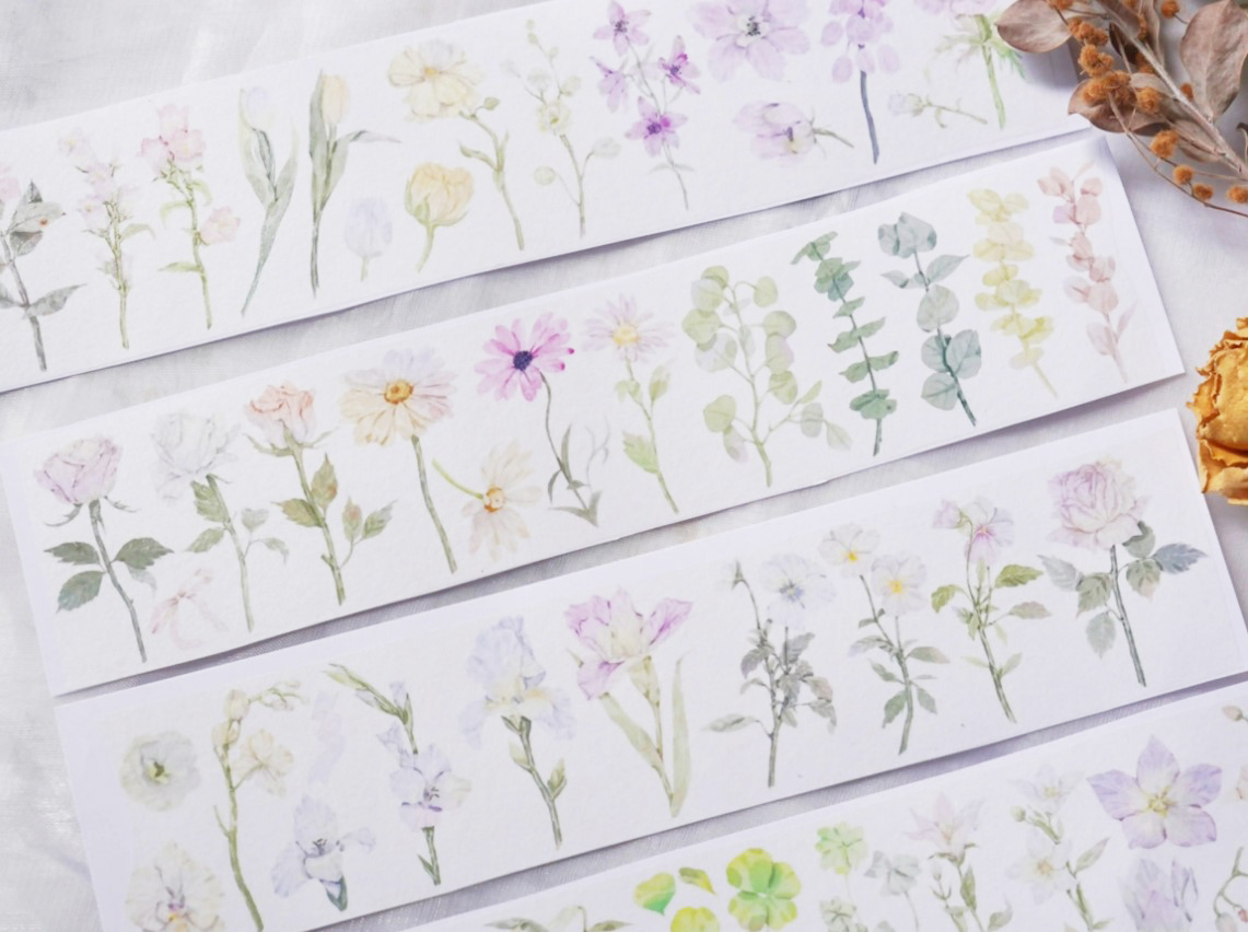 Wanle Studio - Florals Washi Tape