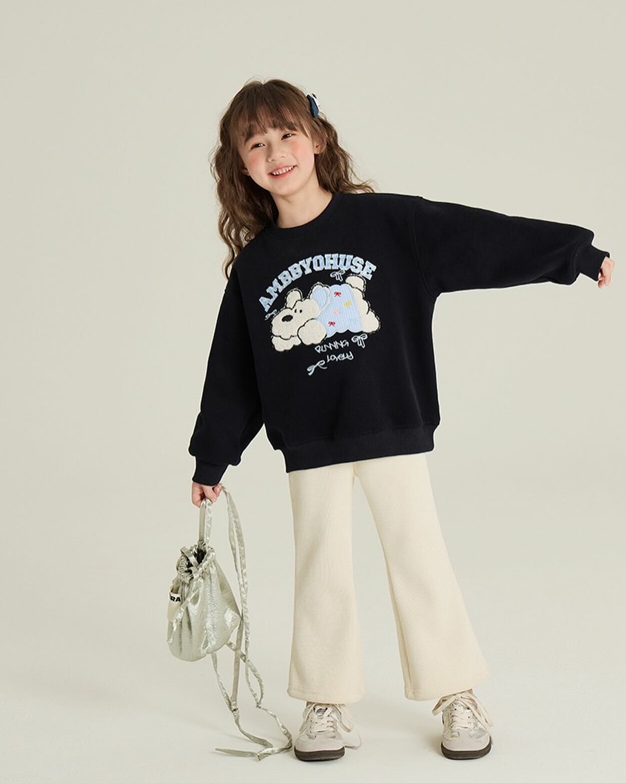 可愛貼布小狗澳立絨上衣