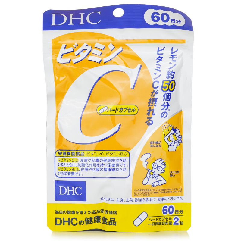 日本 DHC 維他命C 60日｜高濃度維C補給・抗氧化防護・亮膚與健康維持