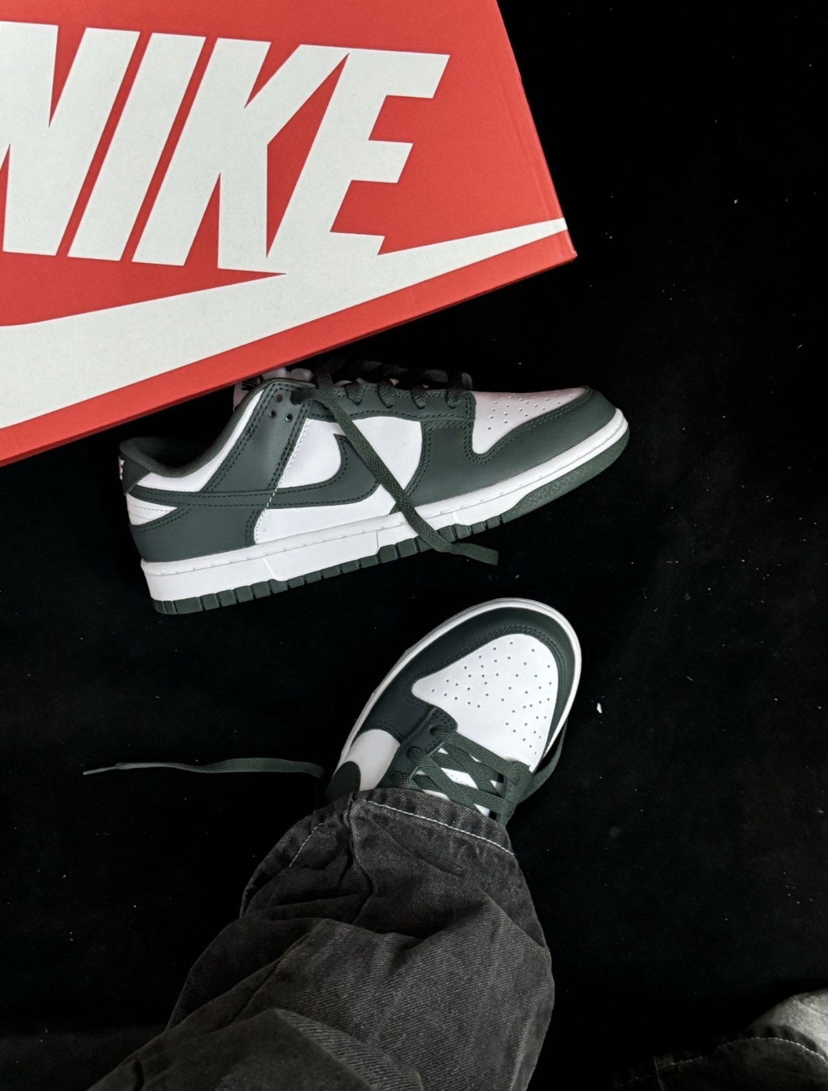 Nike Dunk Low 碳灰綠 墨綠色 灰綠 皮革 男女款 DV0833-111/預購