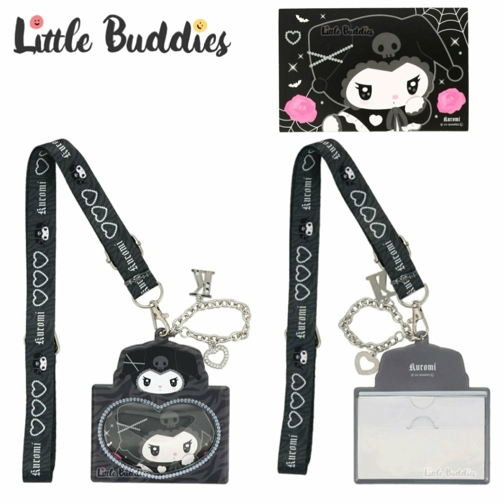 日本 Sanrio My Melody x Kuromi 閃閃偶像系列 - 証件套連頸帶 (橫向)