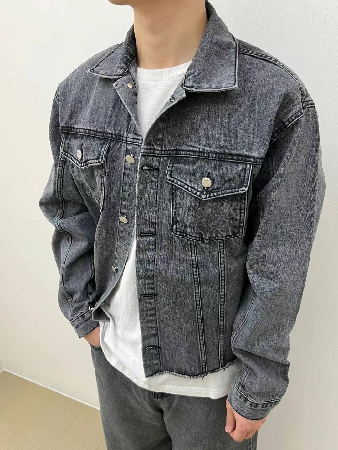 經典水洗牛仔 夾克