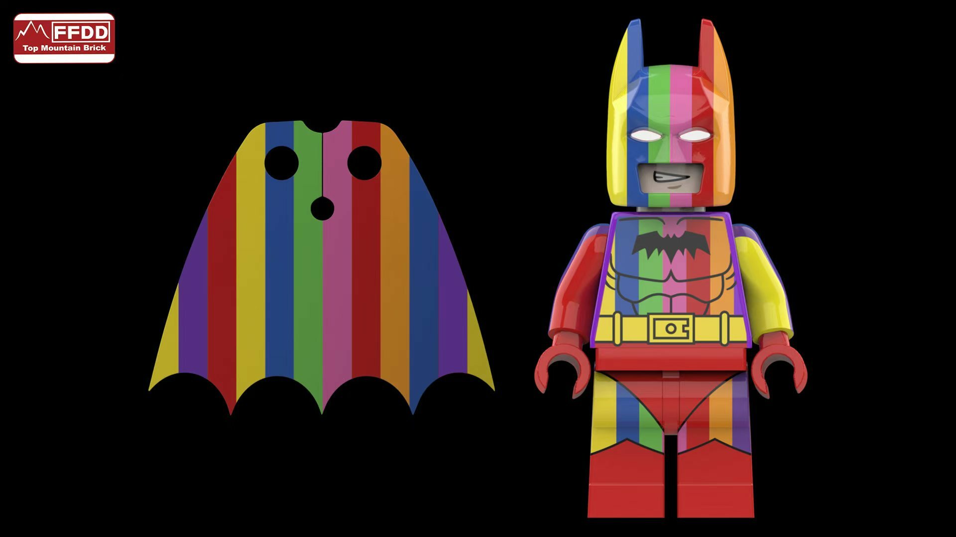 [FFDD][Preorder] Big Rainbow Bat Man [PADprinted]