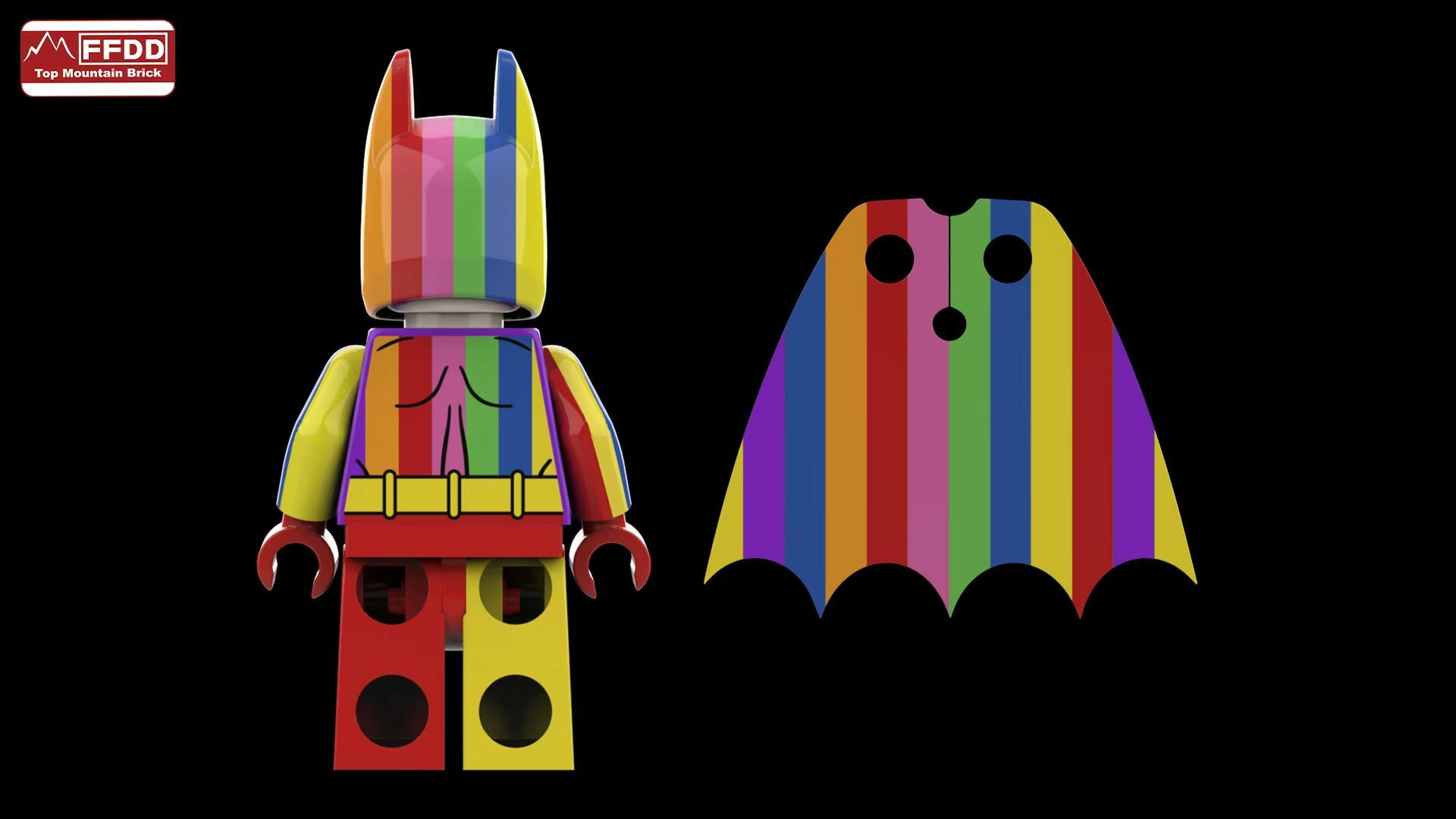 [FFDD][Preorder] Big Rainbow Bat Man [PADprinted]