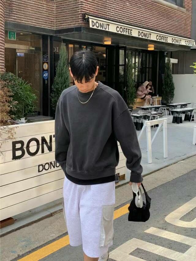 經典素色落肩 基本款 大學T