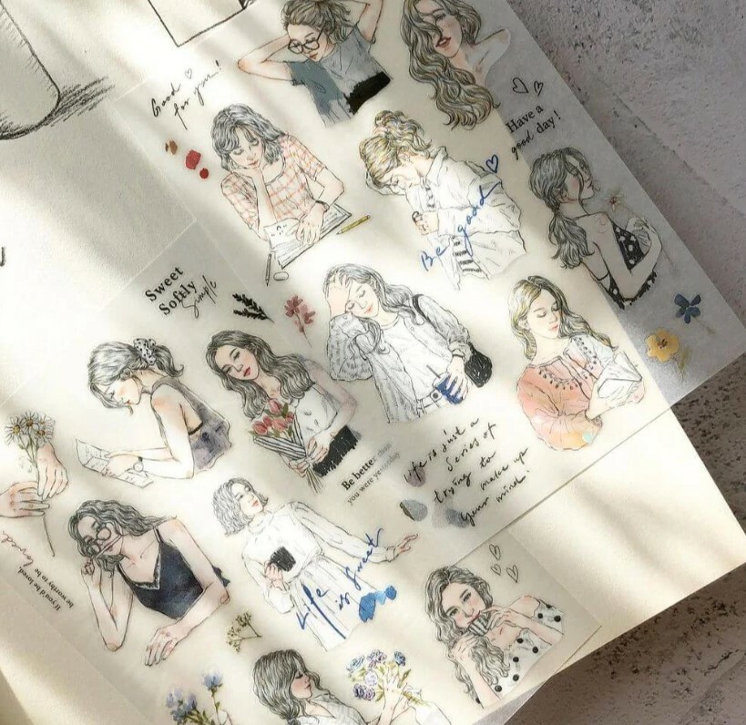 Pion Transfer Stickers - Sketch Girls