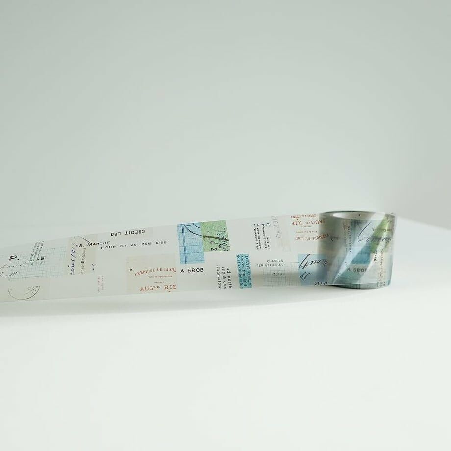 獨白_滾筒貼紙 PET透明膠帶 P-005｜日本 yohaku