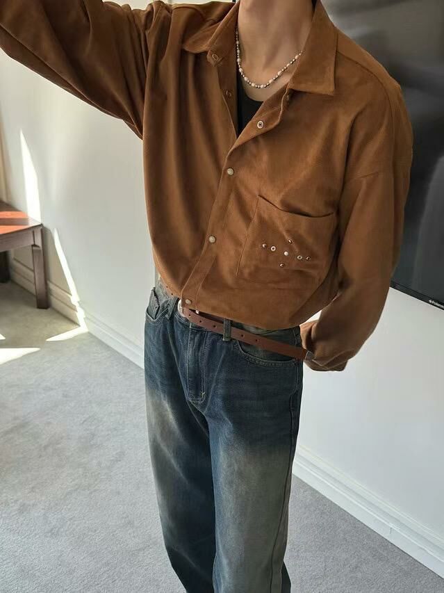 鍋釘猄面長袖恤衫 GARMENTS-004S