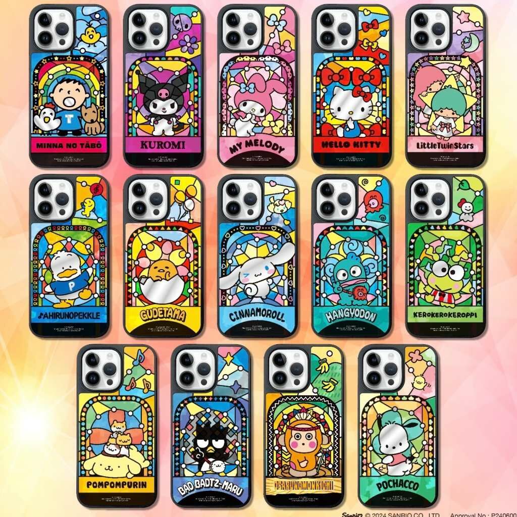 Sanrio 彩繪玻璃鏡面手機殼 Iphone14/15適用