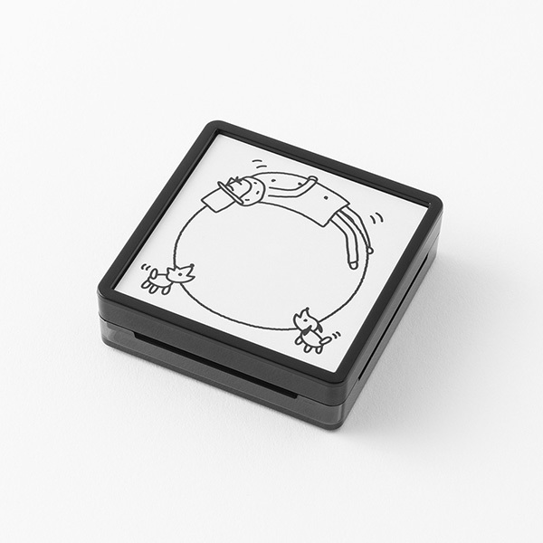 歐吉桑30周年_球 手繪浸透印章｜日本MIDORI