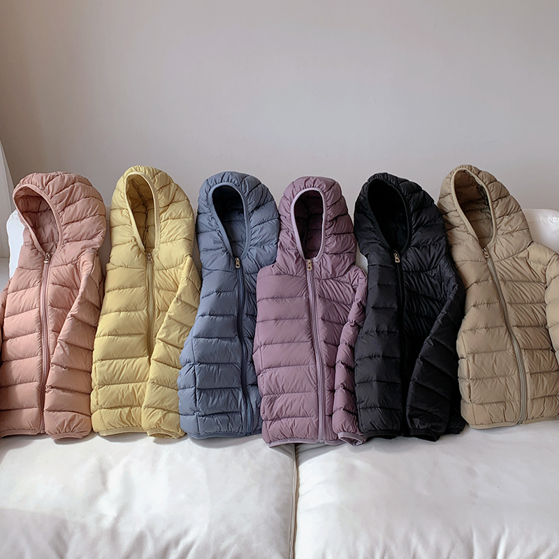 ✅<現貨區> 莫藍迪兒童輕羽絨連帽外套 (附收納袋) 6色  <110-180cm>