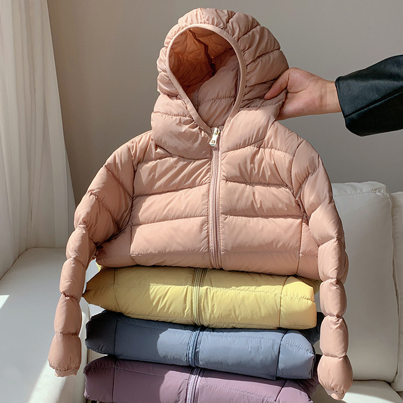 ✅<現貨區> 莫藍迪兒童輕羽絨連帽外套 (附收納袋) 6色  <110-180cm>