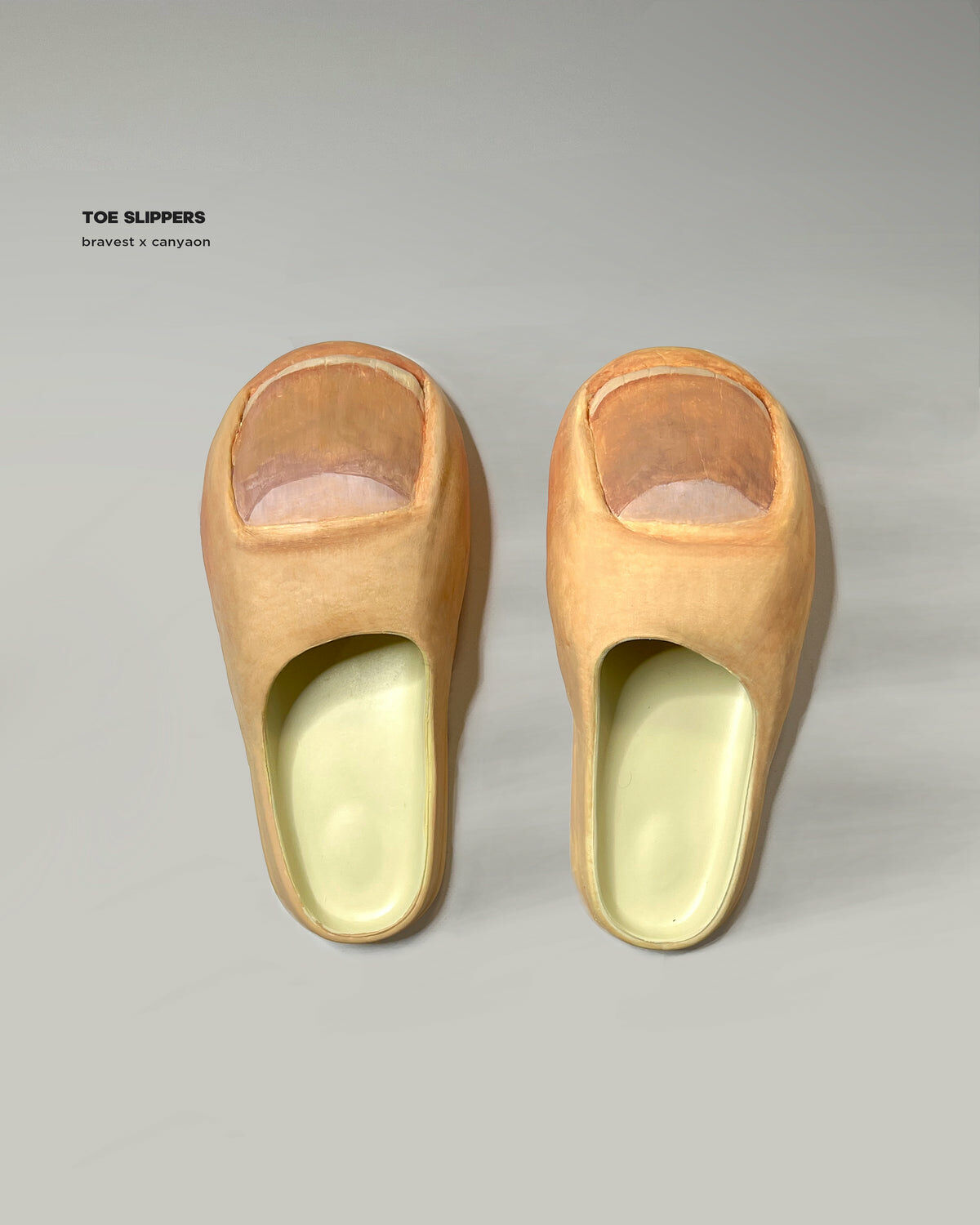 Bravest Studios x Canyaon 鬼才設計師 Toe Slides 巨大腳趾拖鞋