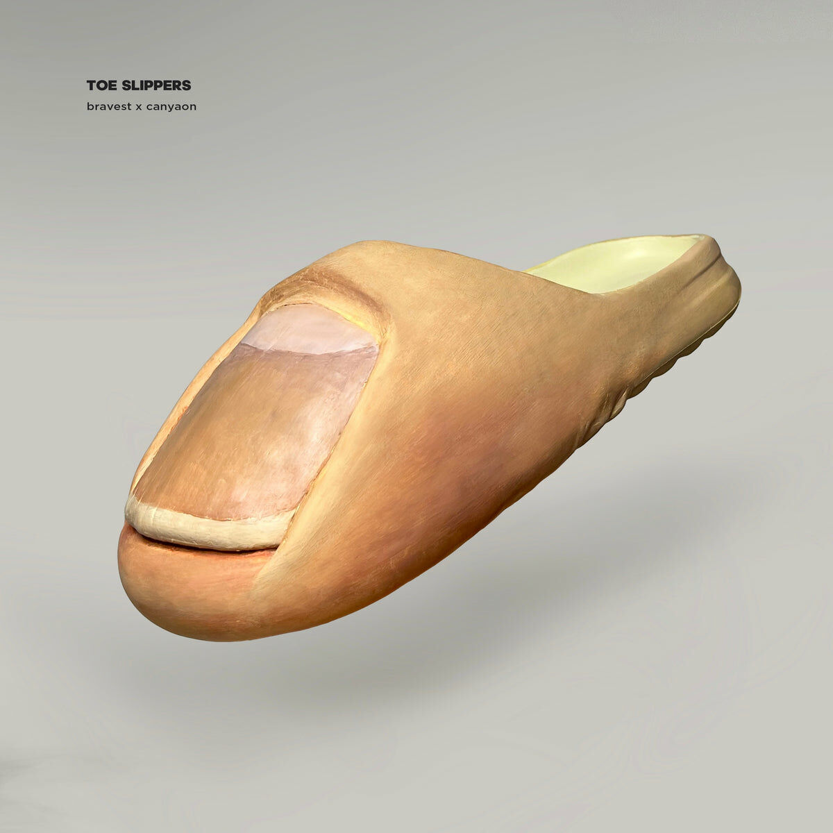 Bravest Studios x Canyaon 鬼才設計師 Toe Slides 巨大腳趾拖鞋