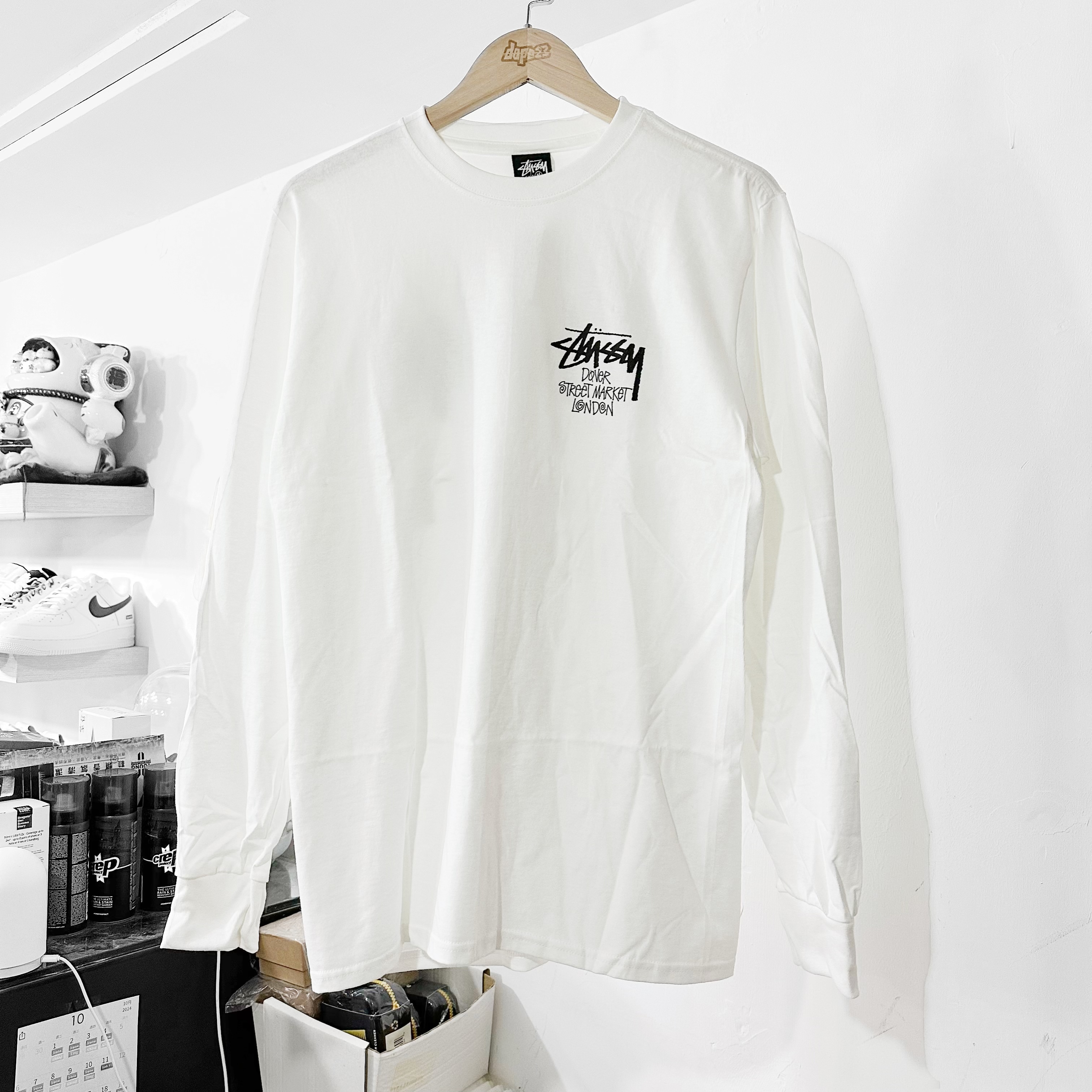 STÜSSY DSM London Long Sleeve T-Shirt White