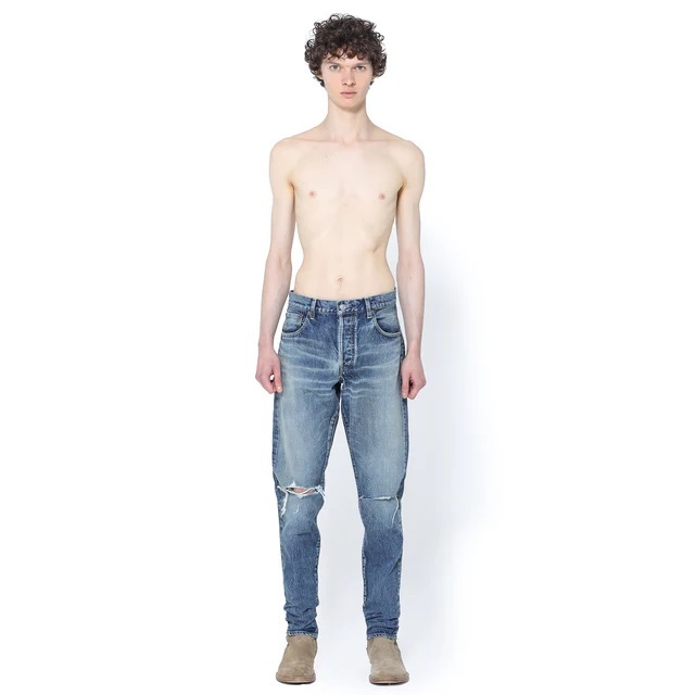 MINEDENIM 109 N.TAPERED UDKS DAMAGED JEANS - PRE ORDER ITEM (預訂中)