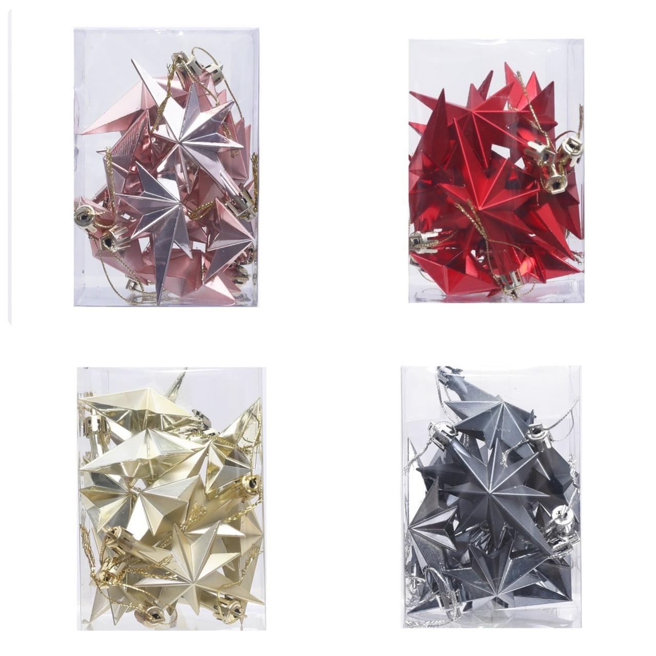 聖誕裝飾五芒星(12入)