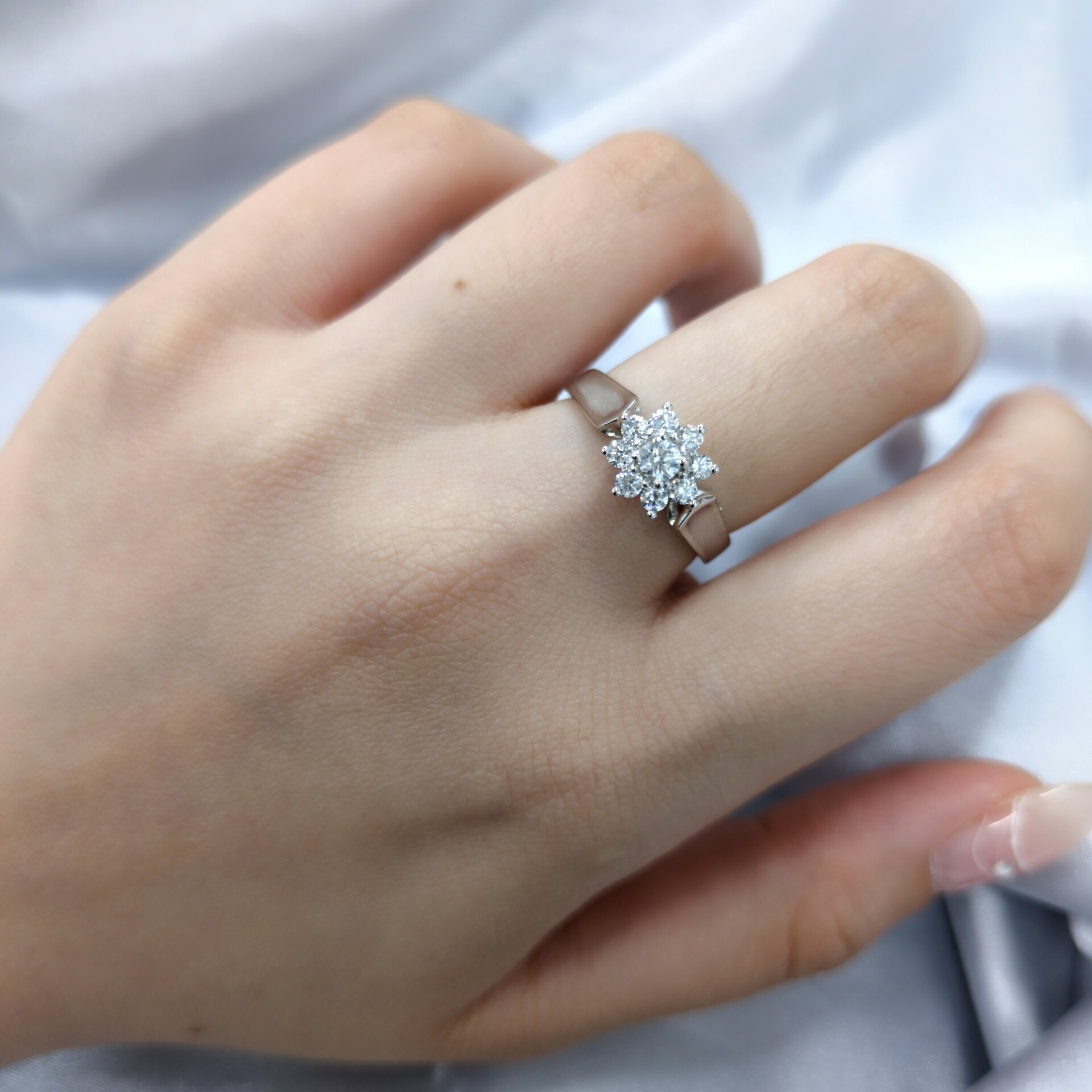 18K White Gold 0.38ct Diamond Ring