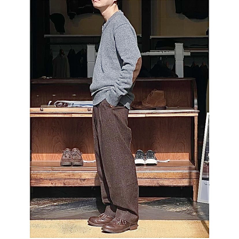 VISVIM RUSSO PANTS (DONEGAL TWEED) - DK.BROWN PRE ORDER ITEM (預訂中)