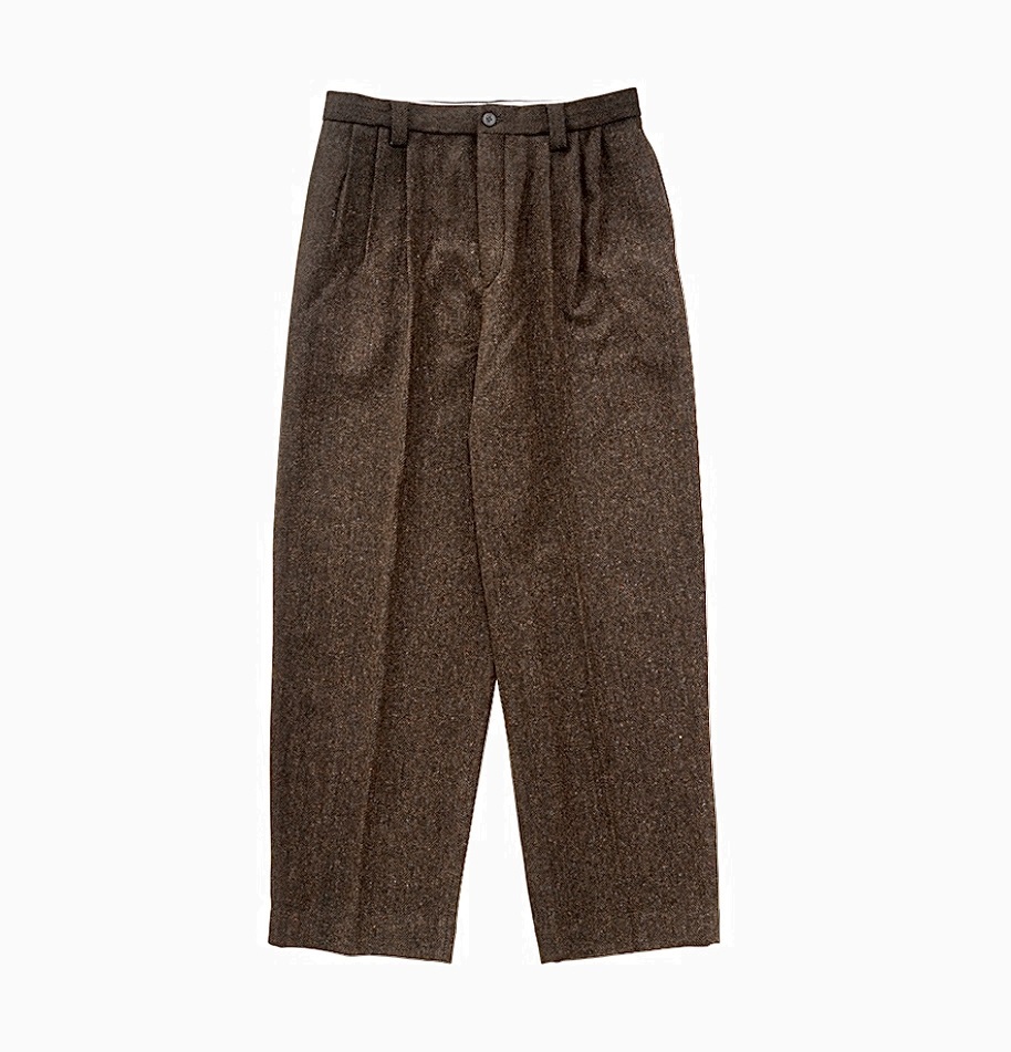VISVIM RUSSO PANTS (DONEGAL TWEED) - DK.BROWN PRE ORDER ITEM (預訂中)