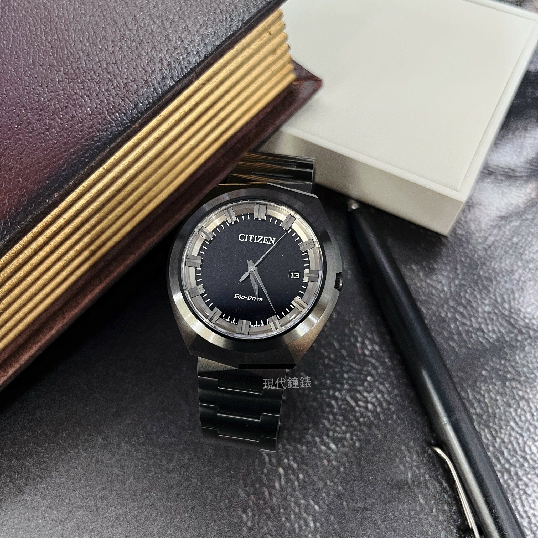 【CITIZEN星辰】持久動力光動能星空黑不鏽鋼男錶 BN1015-52E 42.5mm現代鐘錶