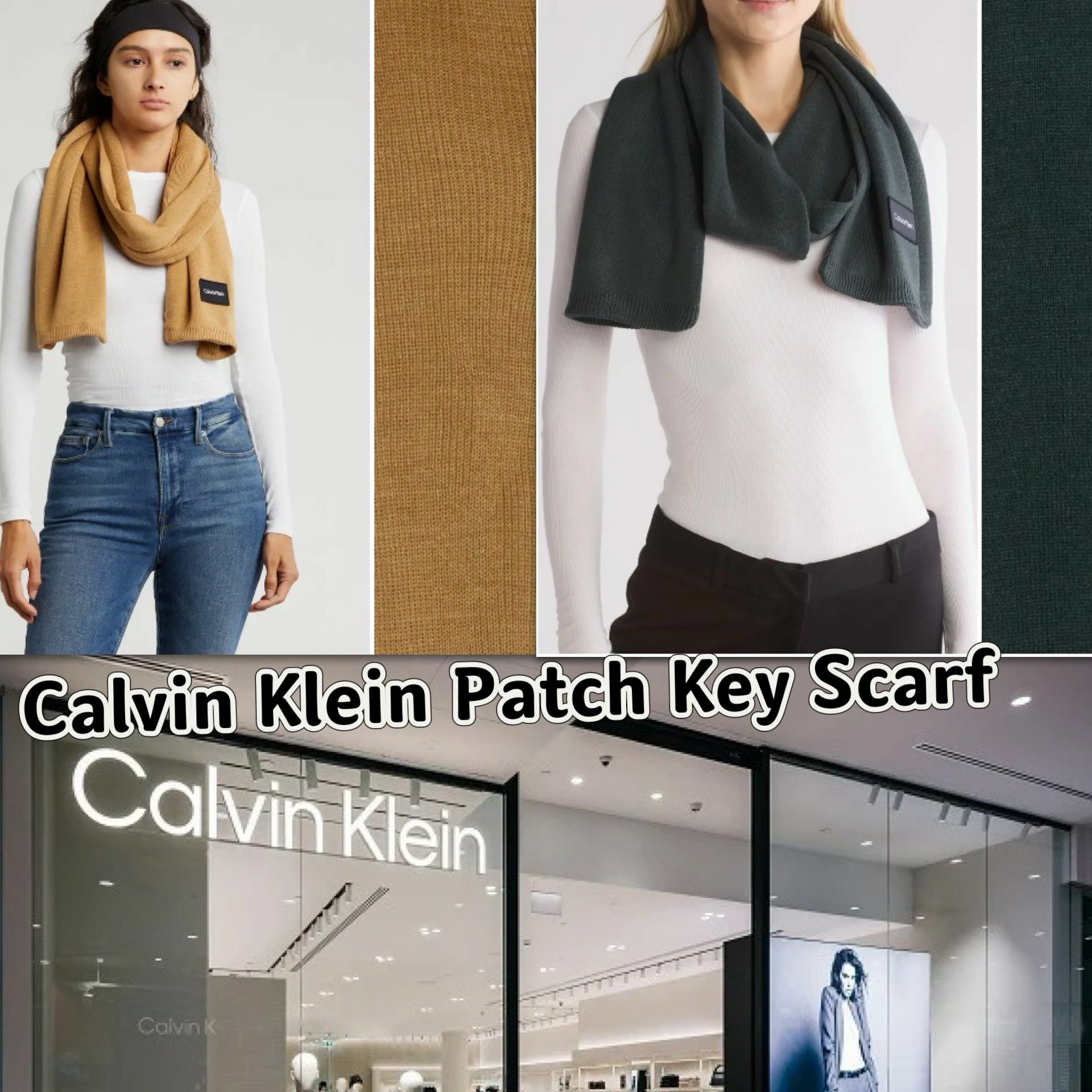 【預購】CALVIN KLEIN Patch Key G110107 圍巾