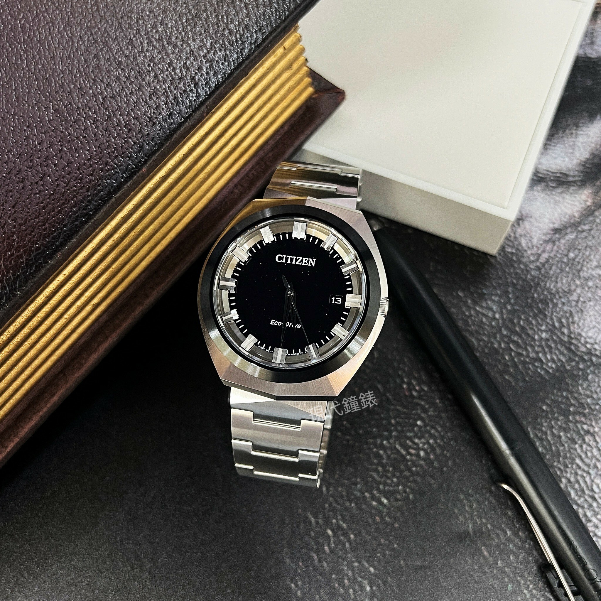 【CITIZEN星辰】持久動力光動能星空黑不鏽鋼男錶 BN1014-55E 42.5mm現代鐘錶