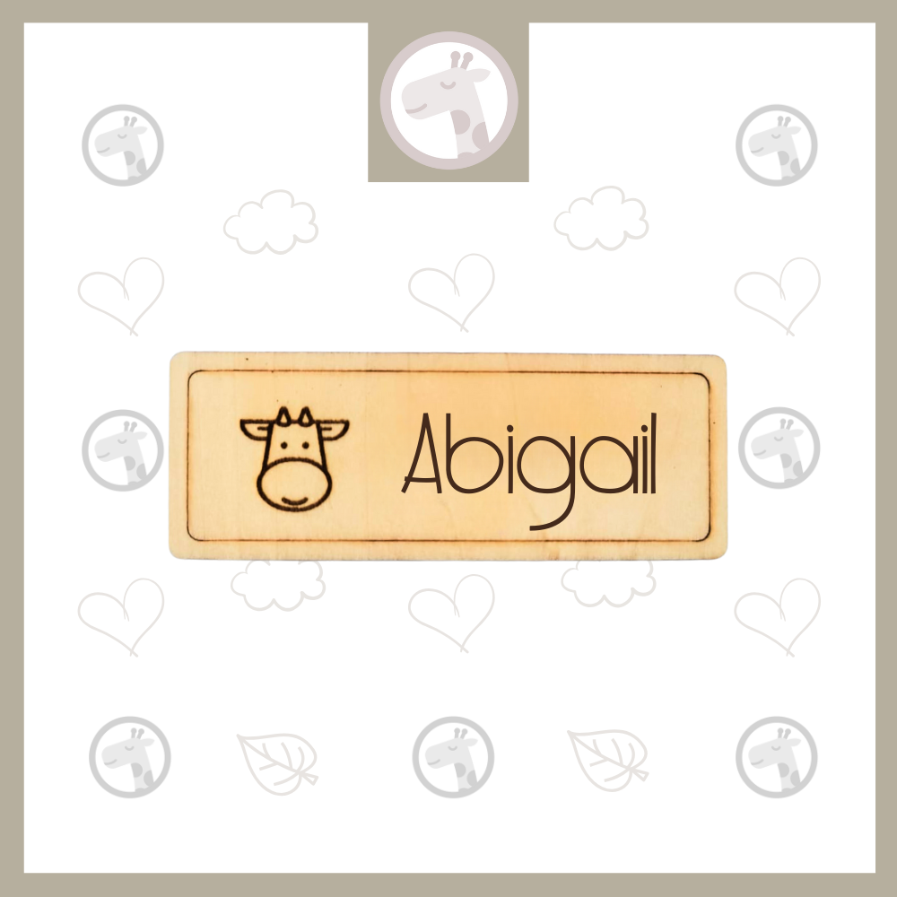 Laser Engraved Name Tag - 8 x 3cm