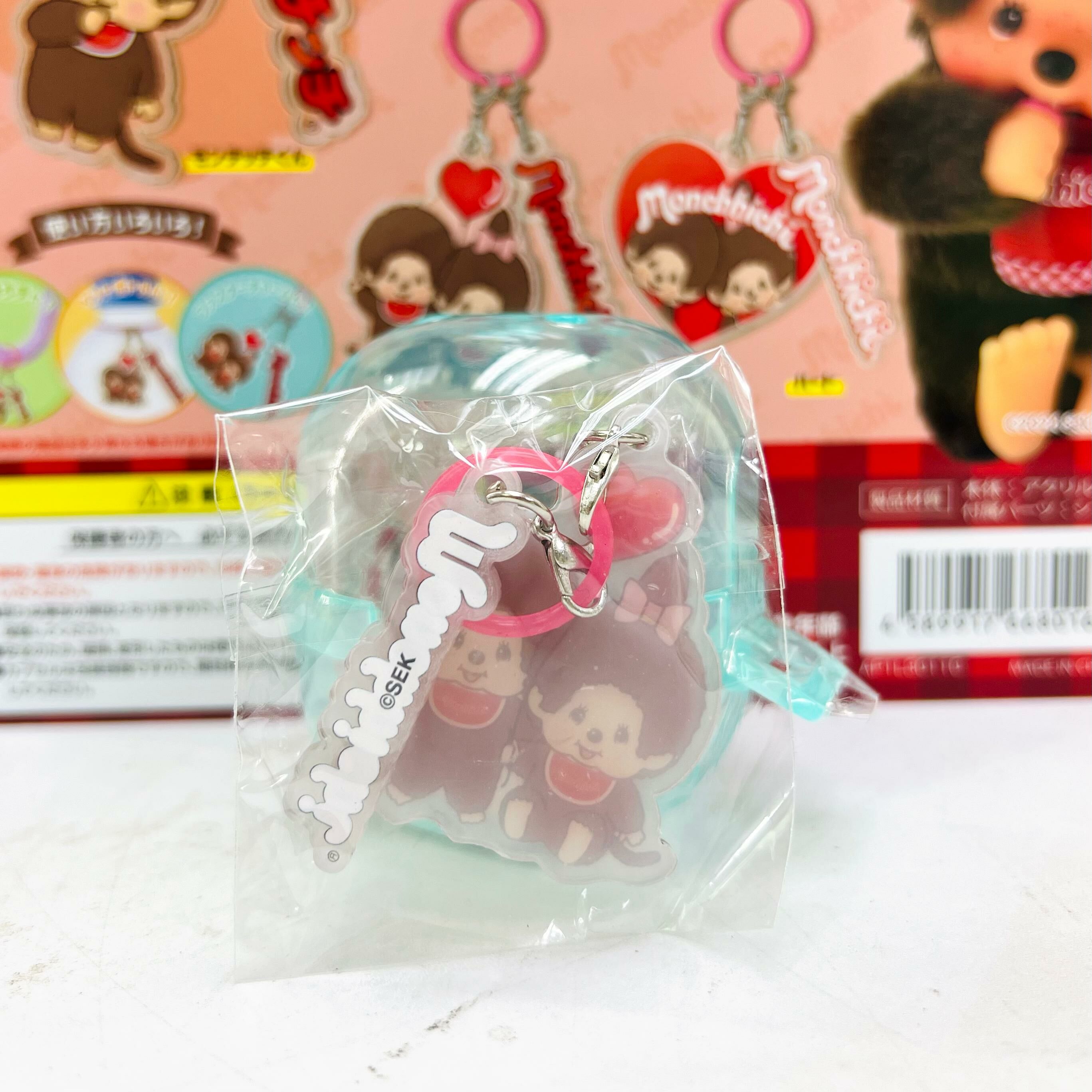 Monchhichi Acrylic mini keychain gotcha(Peanuts club)