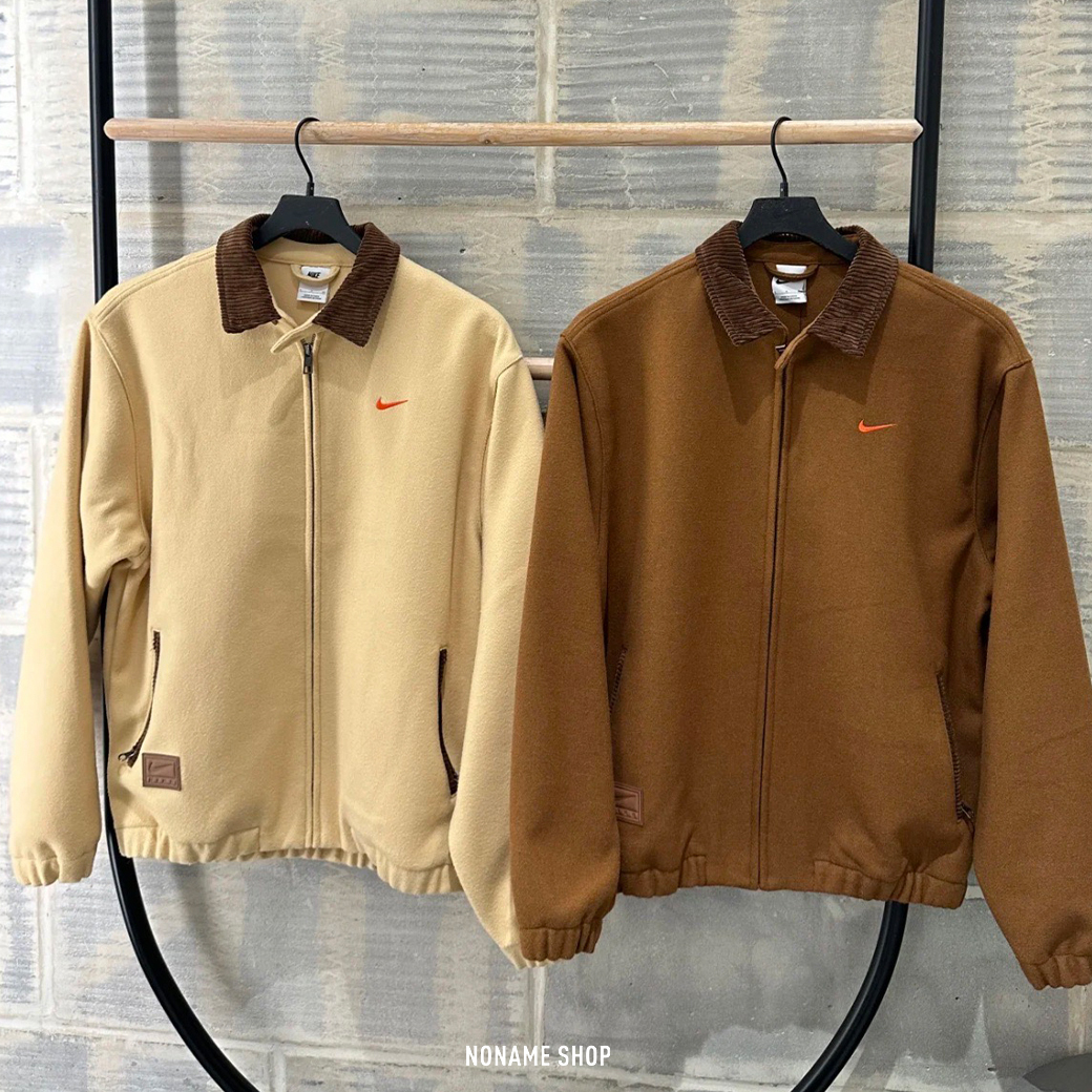 NIKE WVN 羊毛 毛絨 異材質 夾克 外套 兩色 (男款)