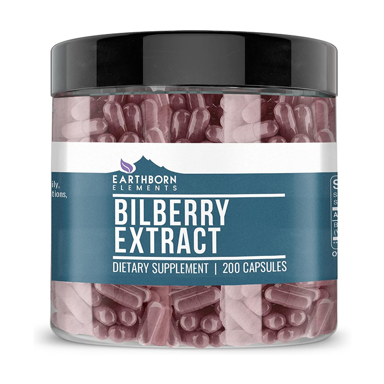 Earthborn Elements Bilberry Extract 415mg , 200 Capsules
