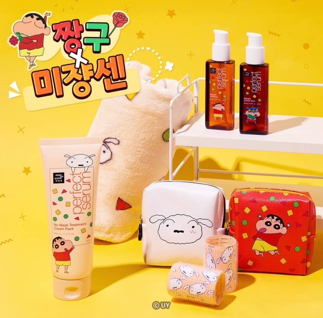 現貨  魅尚萱 Mise-en-scene X 蠟筆小新 限量聯名 護髮套組