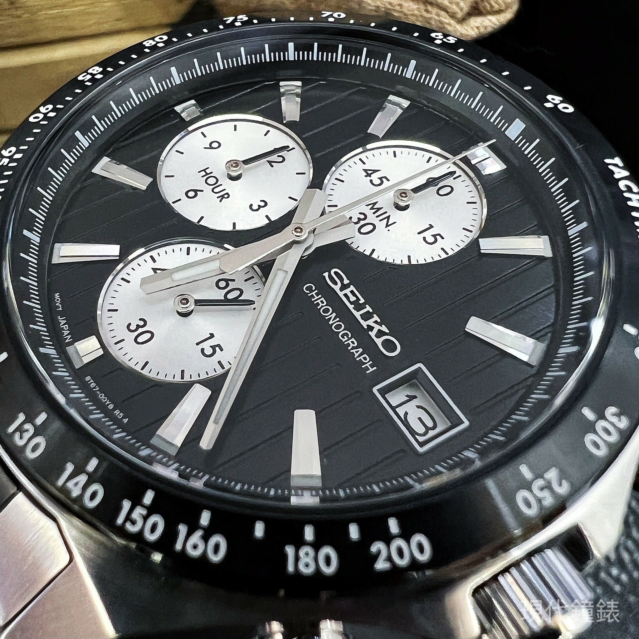 【SEIKO 精工】 CS系列 條紋設計帥氣型男腕錶8T67-00Y0D  41mm 現代鐘錶