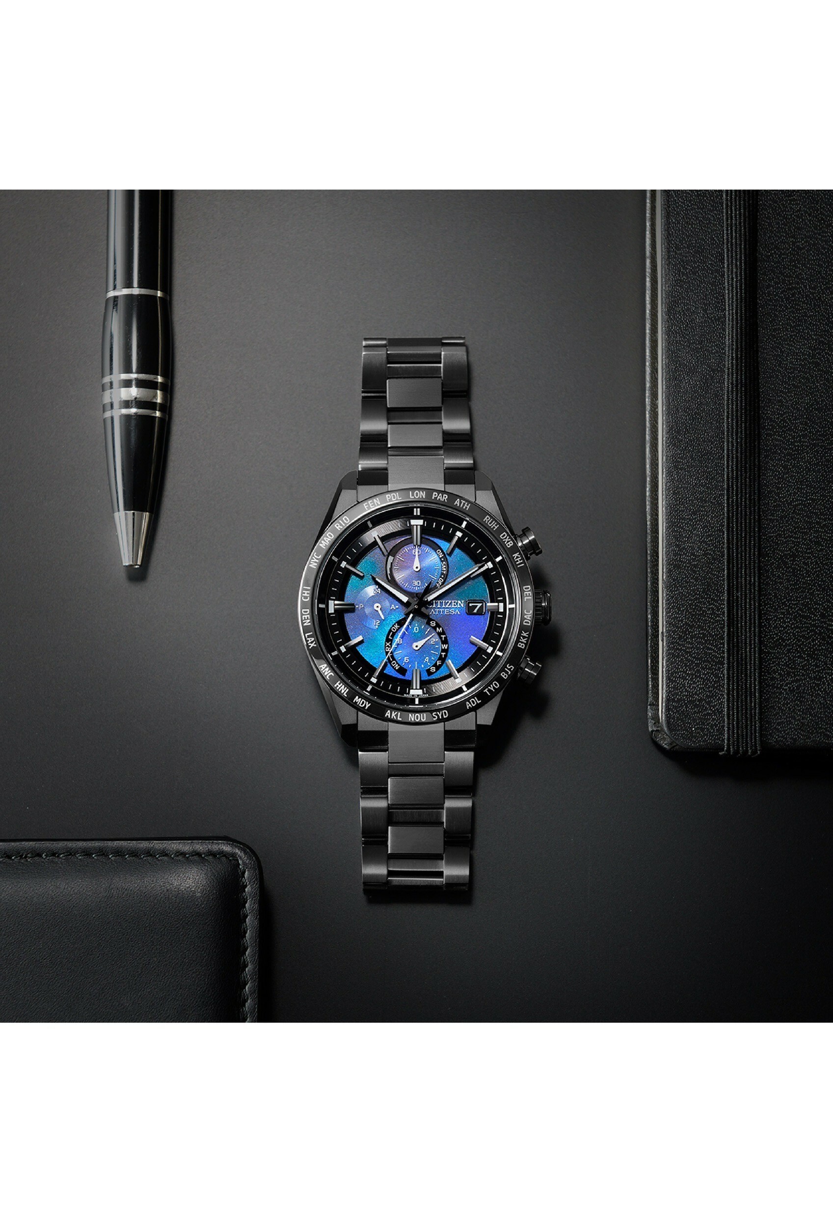 【CITIZEN 星辰】HAKUTO-R 登月限定款鈦金屬電波男錶 AT8285-68Z 42mm現代鐘錶