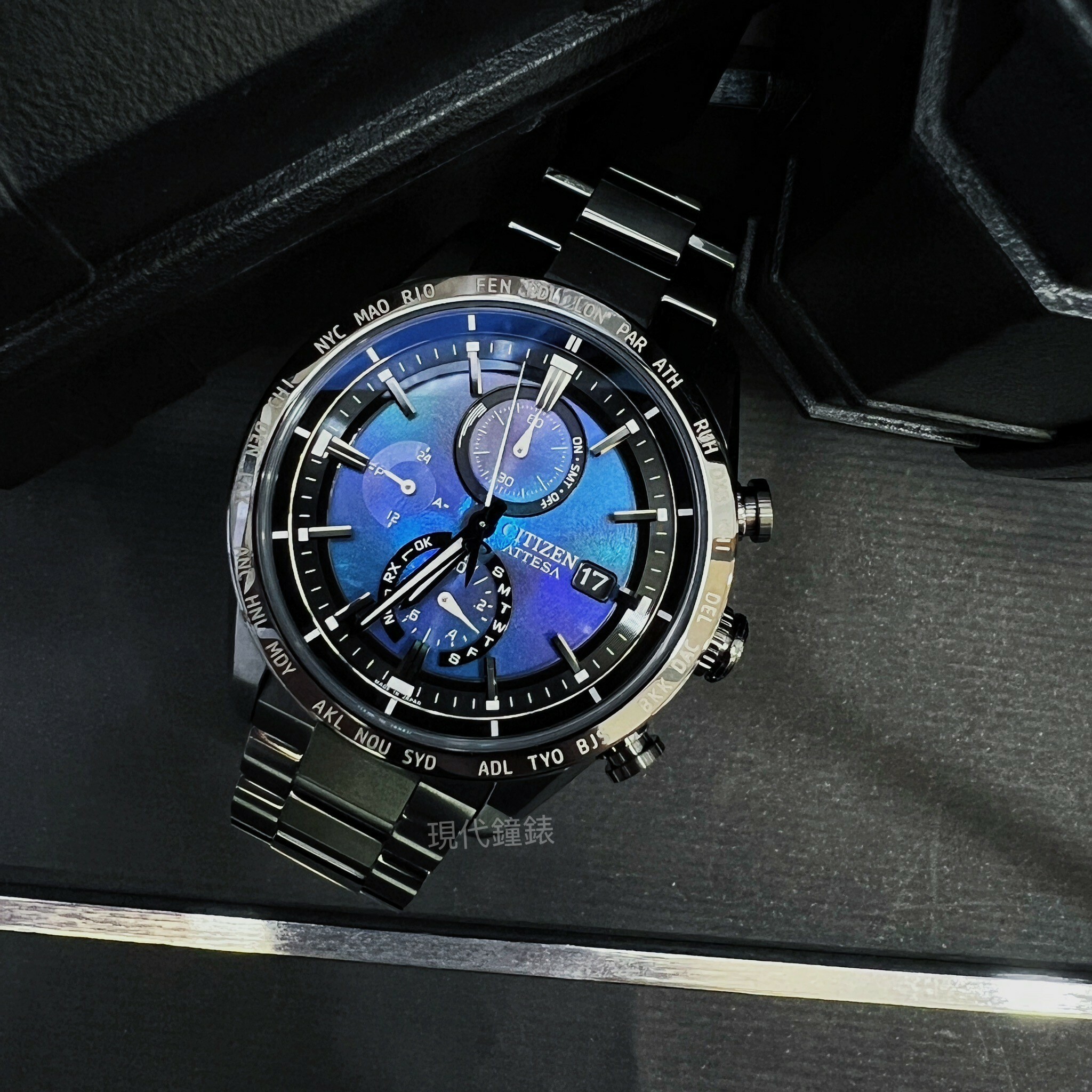 【CITIZEN 星辰】HAKUTO-R 登月限定款鈦金屬電波男錶 AT8285-68Z 42mm現代鐘錶