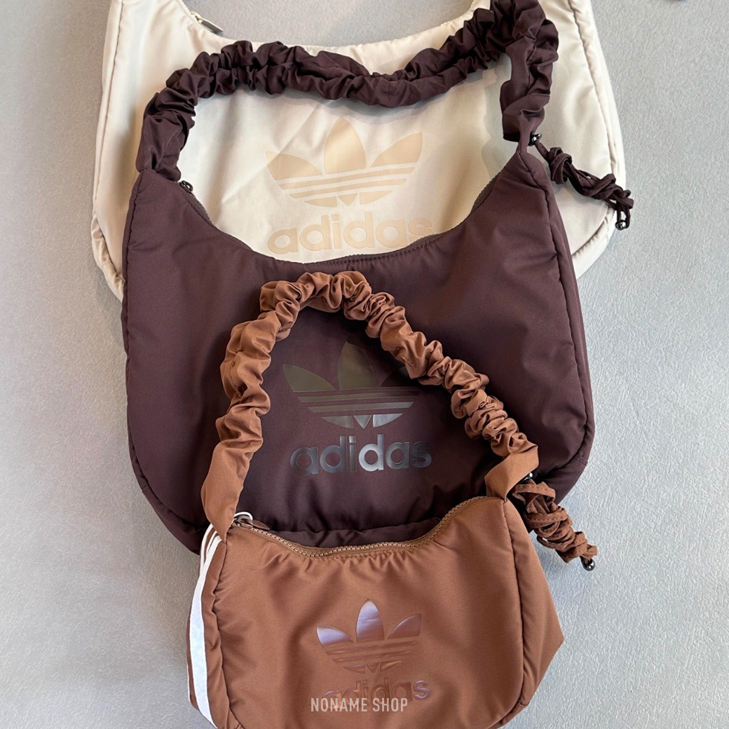 ADIDAS ORIGINALS 三葉草 皺褶 斜背包 三色