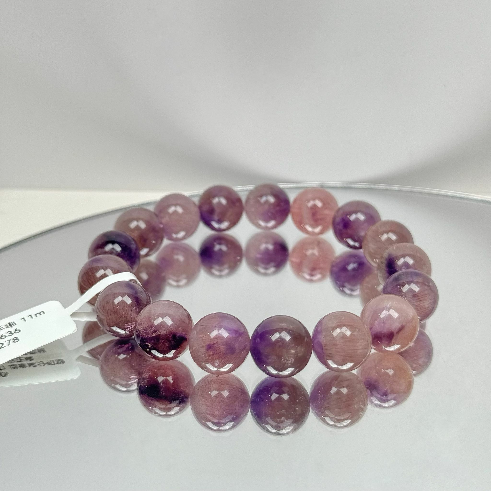 紫粉超七手串11m CH1636