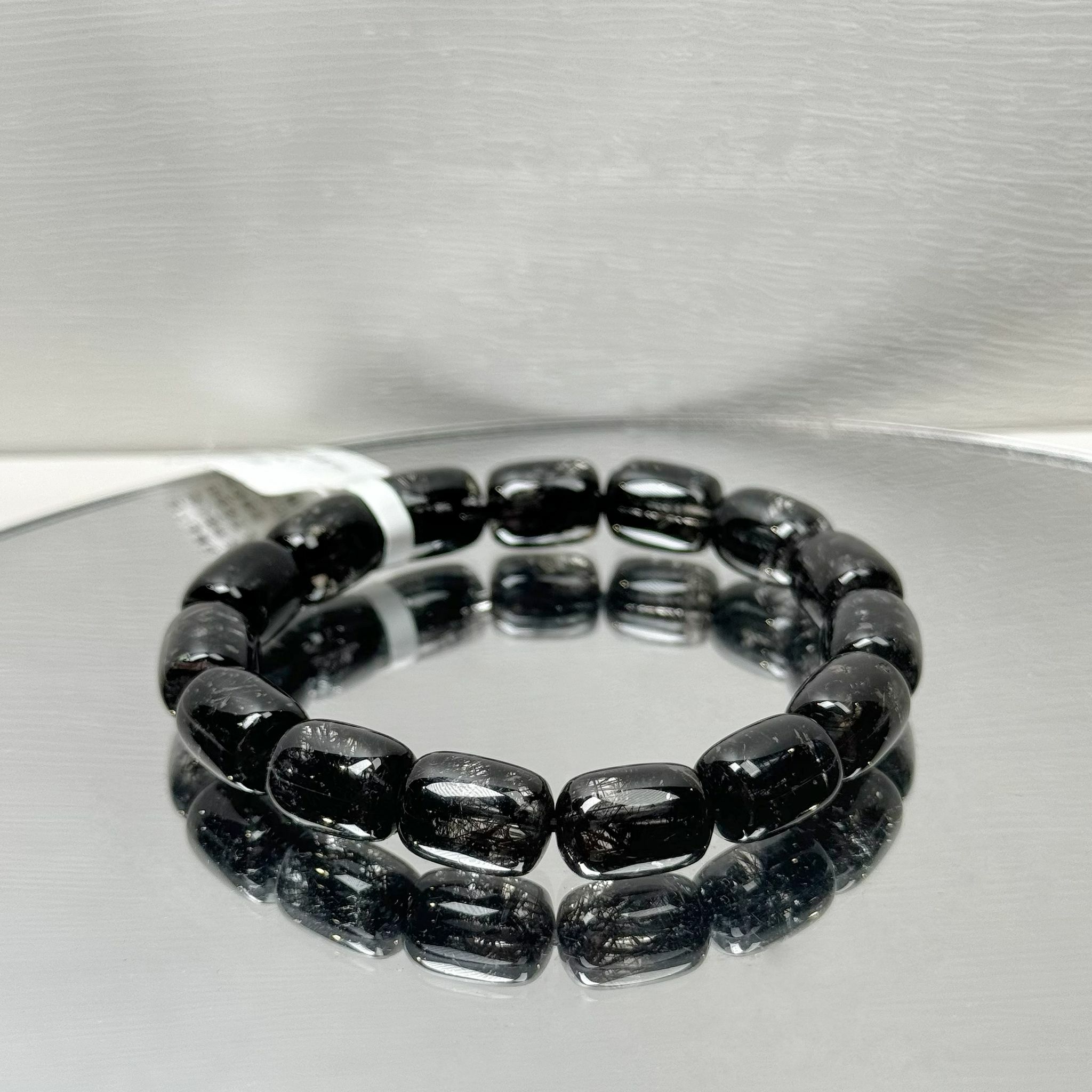 黑髮晶桶珠手串9m CH1621