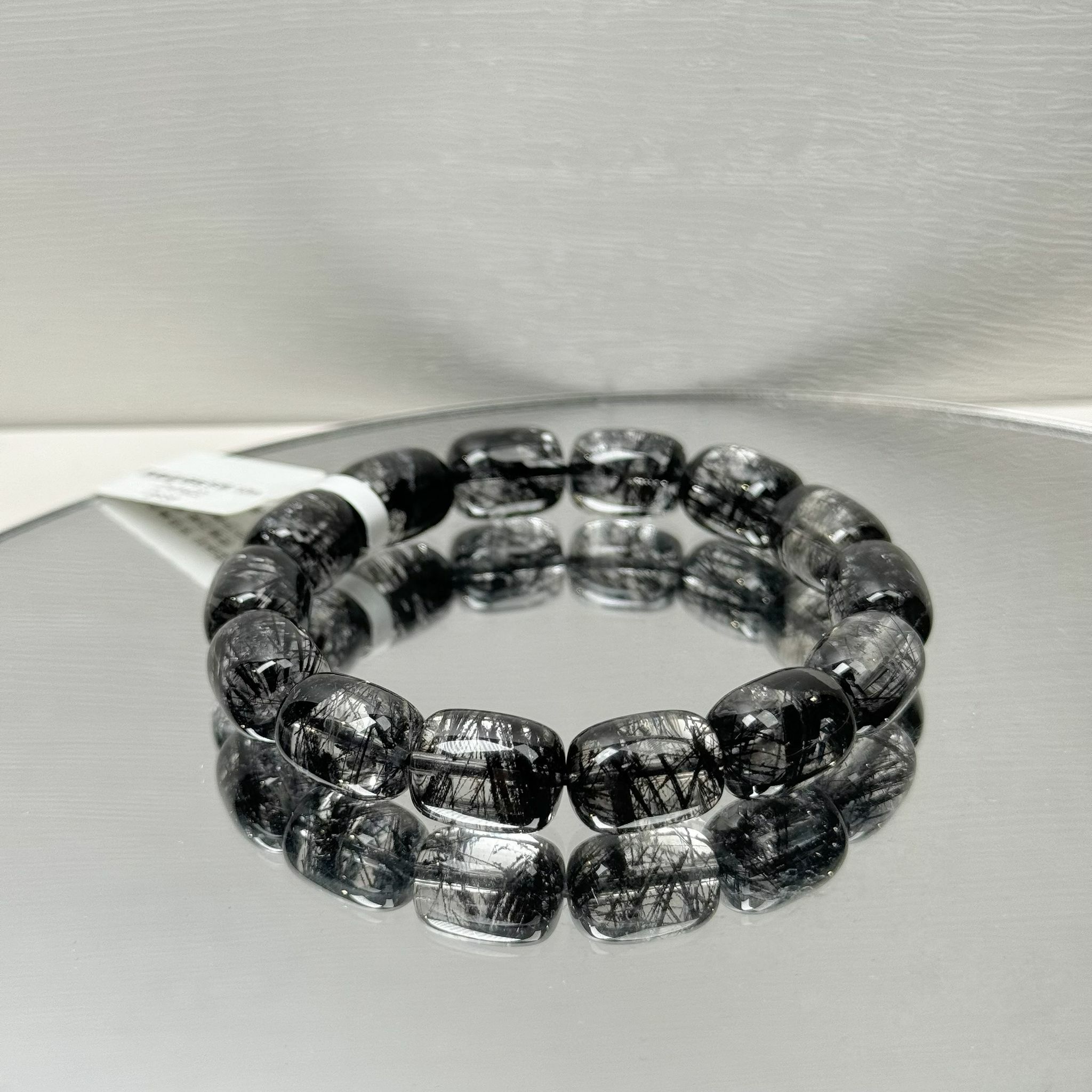 黑髮晶桶珠手串10m CH1622