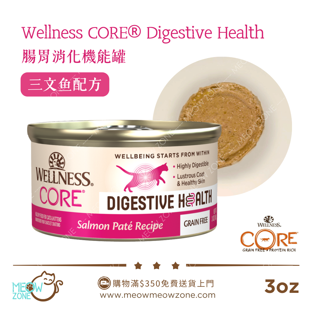 Wellness CORE+ Digestive Health 腸胃消化機能主食罐 3oz - 三文魚配方