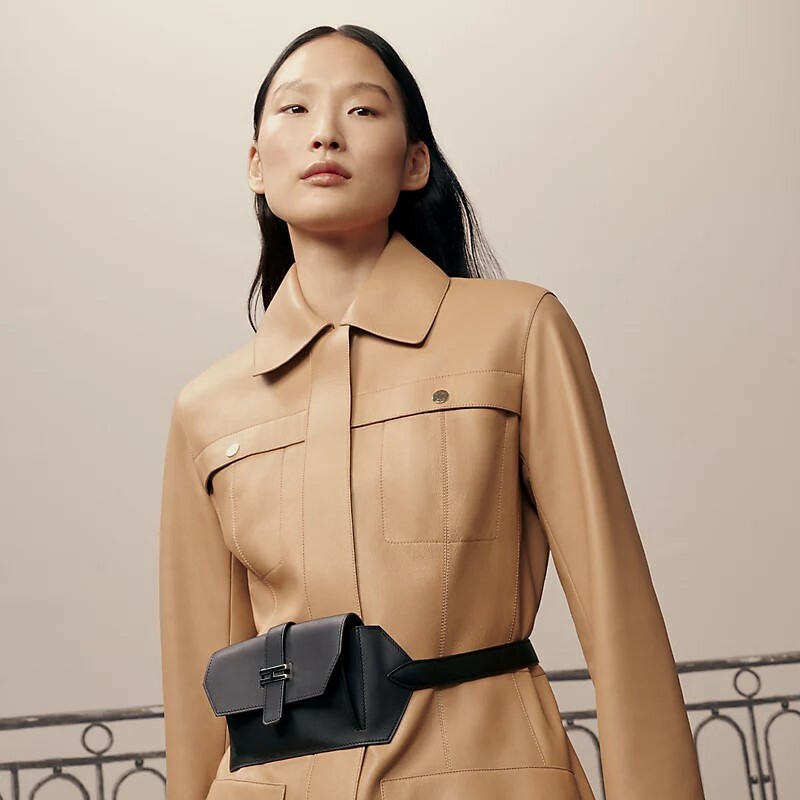 HERMES Elan Pocket 24 belt GOLD CC Swift 金棕金扣